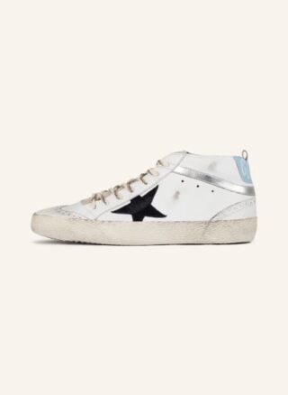 Golden Goose Mid Star Classic Hightop-Sneaker Herren, Weiß