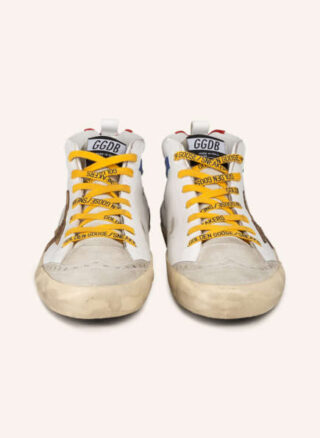 Golden Goose Mid Star Sneaker Herren, Weiß