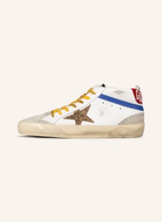 Golden Goose Mid Star Sneaker Herren, Weiß
