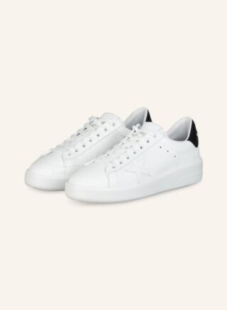 Golden Goose Pure Star Plateau-Sneaker Damen, Weiß