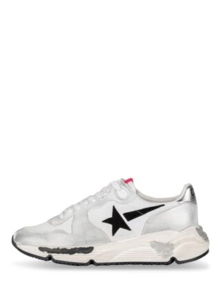 Golden Goose Running Sole Plateau-Sneaker Damen, Silber