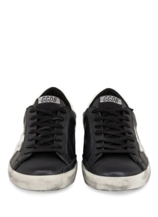 Golden Goose Super-Star Sneaker Herren, Schwarz