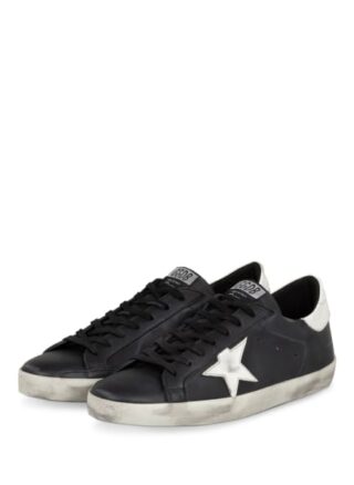 Golden Goose Super-Star Sneaker Herren, Schwarz