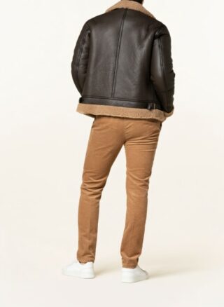 Goosecraft Lederjacke Herren, Braun