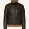 Goosecraft Lederjacke Herren, Braun