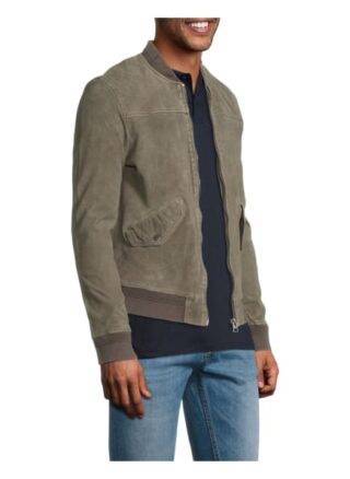 Goosecraft Lederjacke Herren, Grau