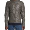 Goosecraft Lederjacke Herren, Grau