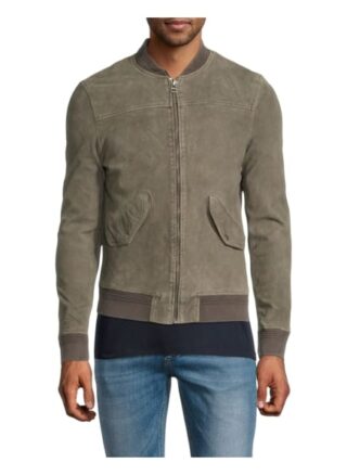 Goosecraft Lederjacke Herren, Grau