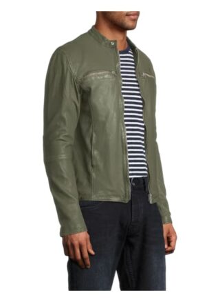 Goosecraft Lederjacke Herren, Grün