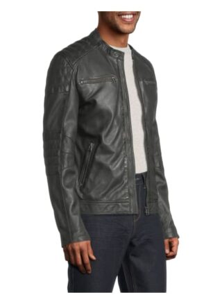 Goosecraft Lederjacke Herren, Grün