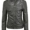 Goosecraft Lederjacke Herren, Grün