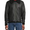 Goosecraft Lederjacke Herren, Schwarz