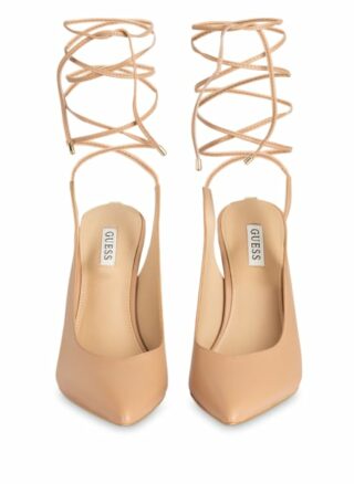 Guess Briola Samtpumps Damen, Beige