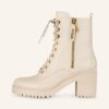 Guess Cabra Schnürstiefeletten Damen, Weiß