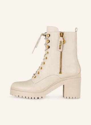 Guess Cabra Schnürstiefeletten Damen, Weiß