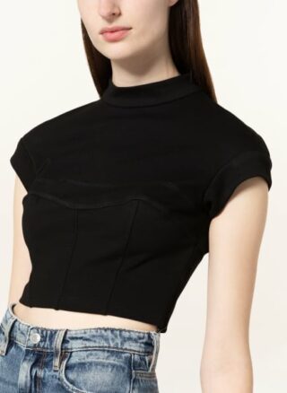 Guess Francesca Top Damen, Schwarz