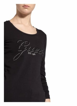 Guess Longsleeve Damen, Schwarz