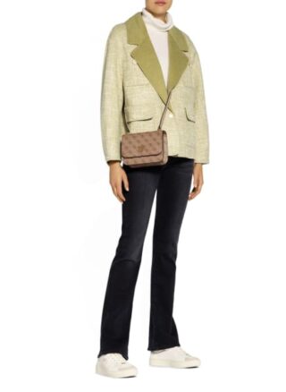 Guess Noelle Umhängetasche Damen, Beige