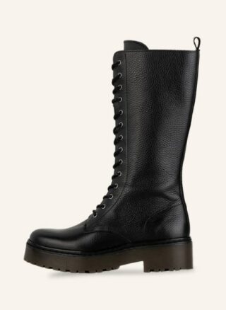 Guess Schnürstiefel Damen, Schwarz