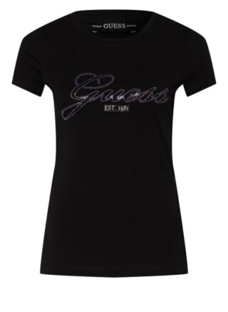 Guess Selina T-Shirts Damen, Schwarz