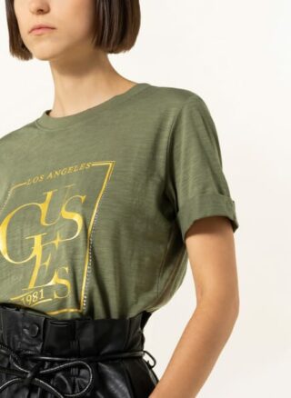 Guess T-Shirts Damen, Grün
