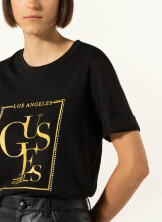 Guess T-Shirts Damen, Schwarz