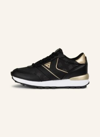 Guess samsin4 Plateau-Sneaker Damen, Schwarz
