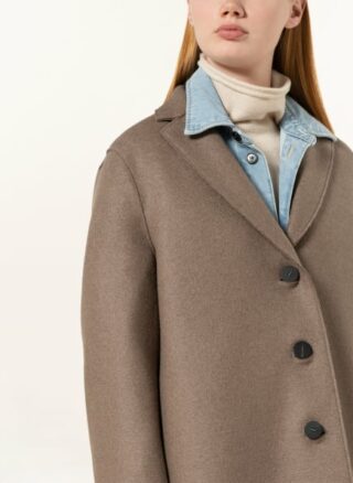HARRIS WHARF LONDON Wollmantel Damen, Beige