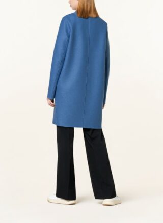 HARRIS WHARF LONDON Wollmantel Damen, Blau