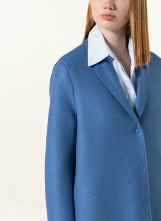 HARRIS WHARF LONDON Wollmantel Damen, Blau