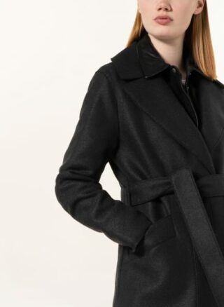 HARRIS WHARF LONDON Wollmantel Damen, Schwarz