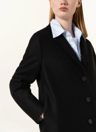 HARRIS WHARF LONDON Wollmantel Damen, Schwarz