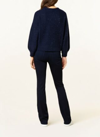 HEMISPHERE Cashmere-Pullover Damen, Blau