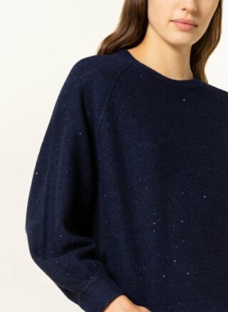 HEMISPHERE Cashmere-Pullover Damen, Blau