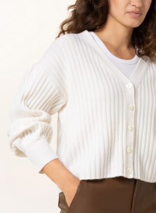 HEMISPHERE Cashmere-Strickjacke Damen, Weiß
