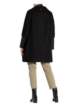 HERNO Stehkragenmantel Damen, Schwarz