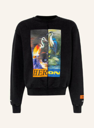 HERON PRESTON Oversized-Sweatshirt Herren, Schwarz