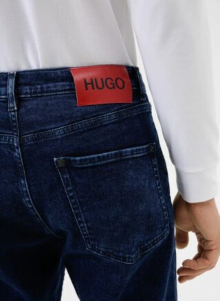 HUGO 677/38 Straight Leg Jeans Herren, Blau