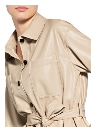 HUGO Amitasa Overshirt Damen, Beige