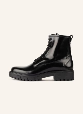 HUGO Axel Schnürboots Damen, Schwarz