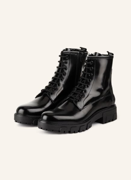 HUGO Axel Schnürboots Damen, Schwarz HUGO Axel Schnürboots Damen, Schwarz