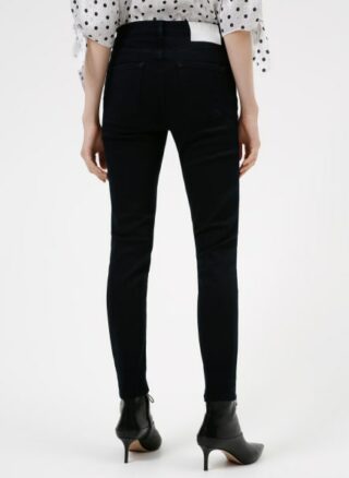HUGO Charlie/7 Cropped Skinny Fit Skinny Jeans Damen, Blau