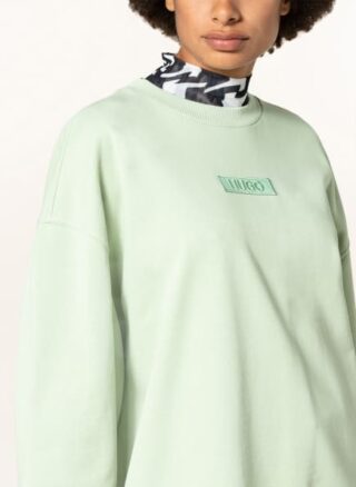 HUGO Dashimara Oversized-Sweatshirt Damen, Grün
