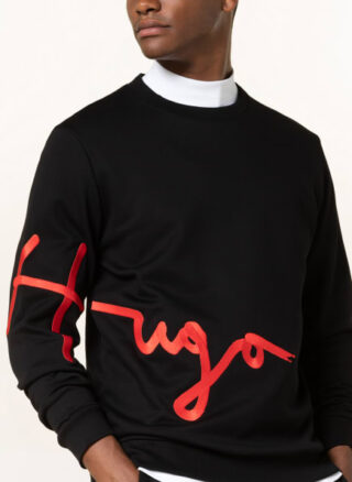 HUGO Dollins Sweatshirt Herren, Schwarz