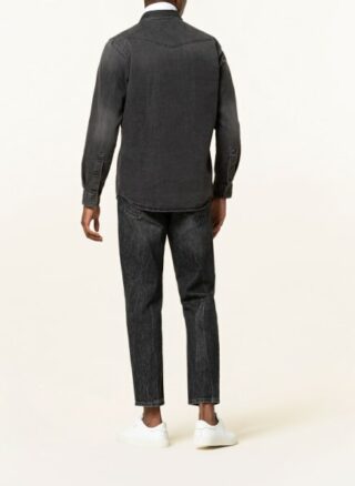 HUGO Elpaz Jeanshemd Herren, Schwarz