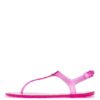 HUGO Emma Flat Sandal Tr Sandalen Damen, Pink