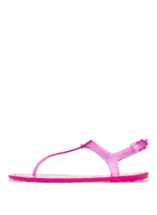 HUGO Emma Flat Sandal Tr Sandalen Damen, Pink