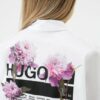 HUGO Emolia Bluse Damen, Weiß