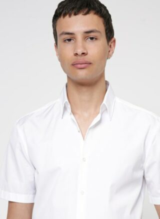 HUGO Ermino Kurzarm-Hemd Herren, Weiß