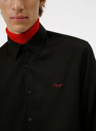 HUGO Ermo Business-Hemd Herren, Schwarz
